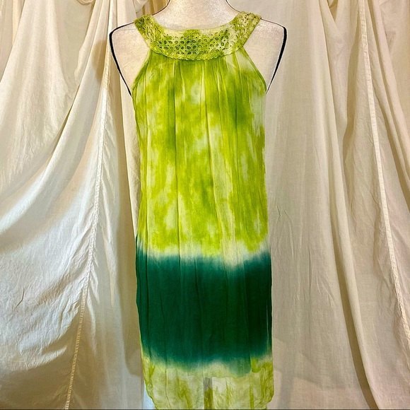 #D2 Alberto Mikali Ombré Tye Dye Summer Dress - Picture 3 of 3